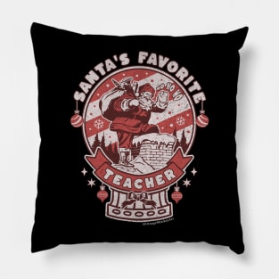 Santa's Favorite Teacher Pillow