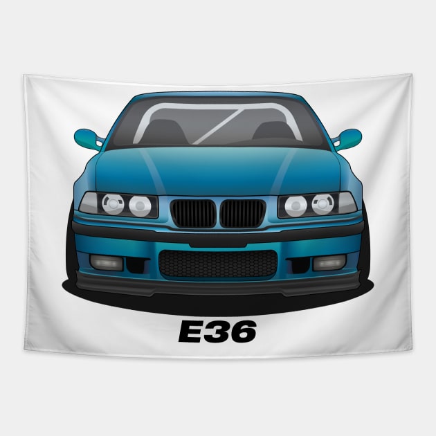 Blue E36 Tapestry by turboosted