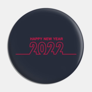 Happy New Year 2022 Pin