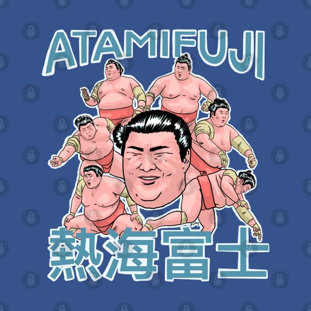 Japanese sumo wrestler Atamifuji by FilthyTBear 