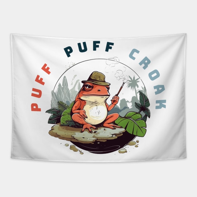 Puff Puff Croak Tapestry by apsi