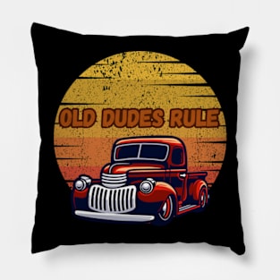 Old Dudes Rule Pillow