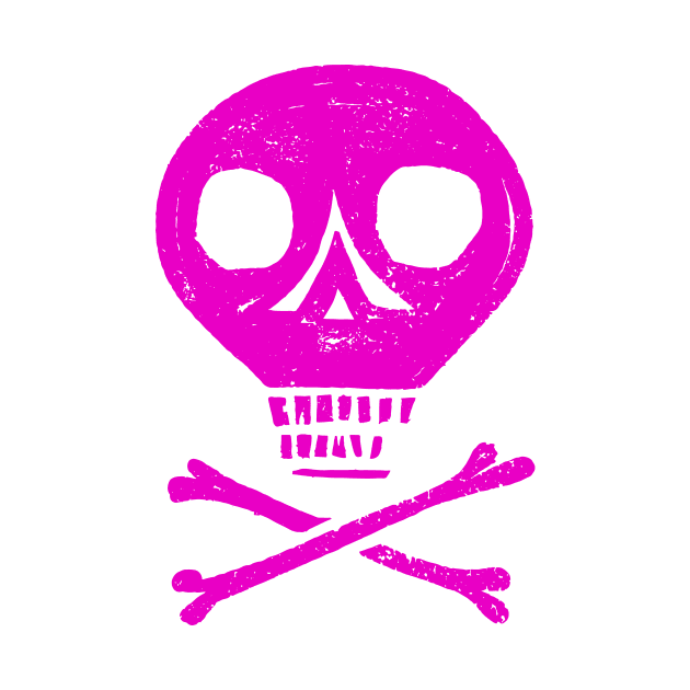 Pink Skull and Cross Bones by In-Situ