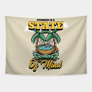 Summer Is A State Of Mind Summer Vibes Tropical Paradise Tapestry