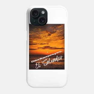 Atardecer en una playa de El Salvador Phone Case