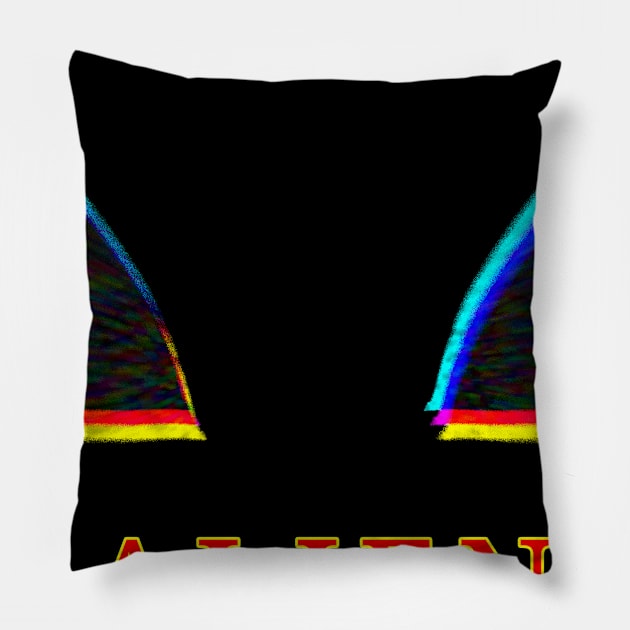 ALIEN glitch eyes Pillow by Studio seven 7