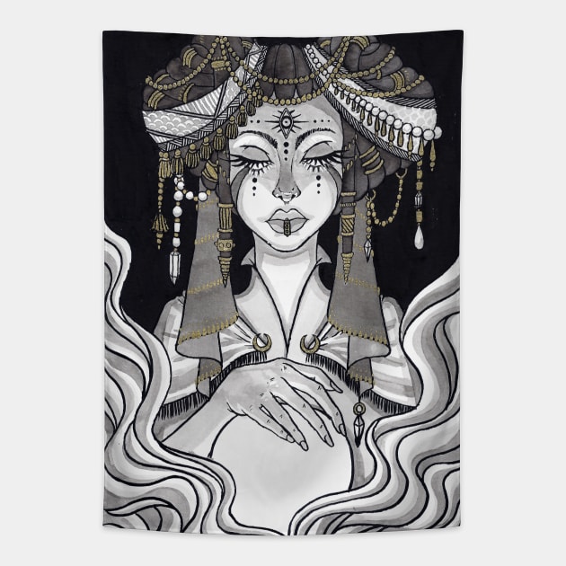 The Fortune Teller Tapestry by Milliebeedoodles