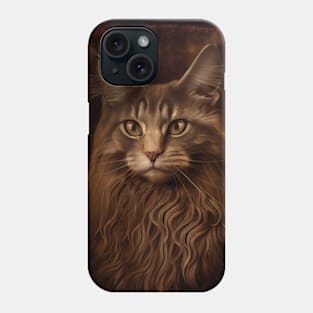 Cat Leonardo Da Vinci Phone Case