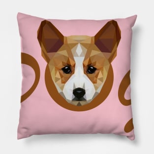 dog lover lowpoly Pillow