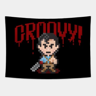 Evil Dead Pixels Tapestry