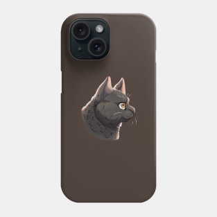 Black British Shorthair Side Portrait Phone Case