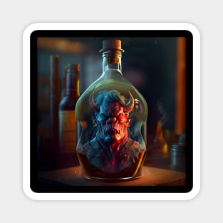 Demon in a bottle Magnet