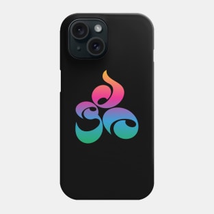 Colorful Kawaii OM, AUM, Zen, Yoga Meditation Sanskrit Symbol Phone Case