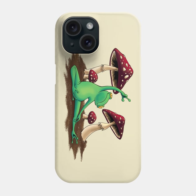 Yoga frog Phone Case by cb-illustratie