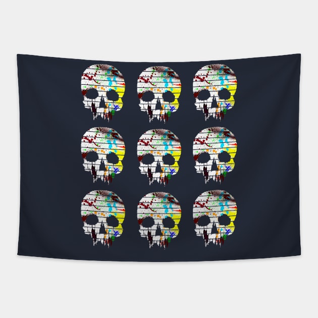 Skulls Tapestry by Bongonation