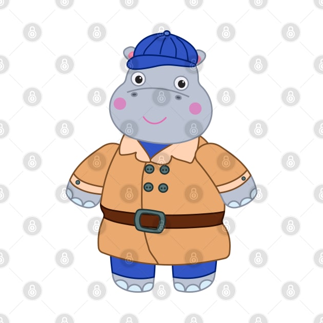 Henry Hippo  - Detective costume for Halloween by Dinos Friends