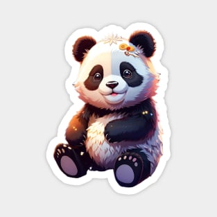 cute adorable panda Magnet