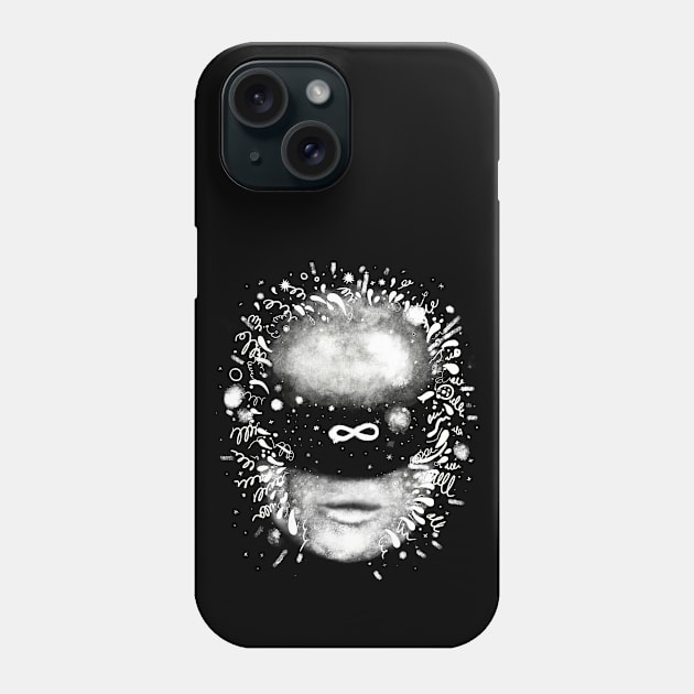 Man Gamer Face with Infinity Sign Phone Case by Cute Pets Graphically