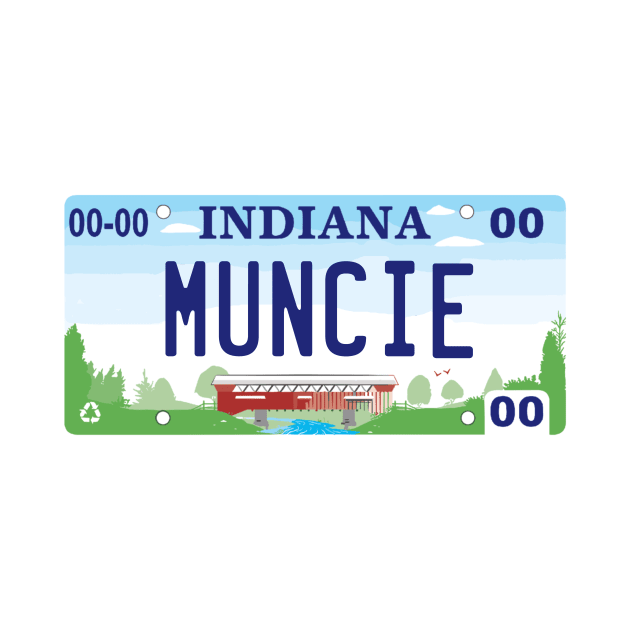 Muncie Indiana License Plate by zsonn