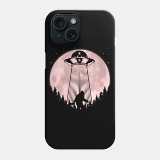 Bigfoot UFO Abduction Alien Phone Case