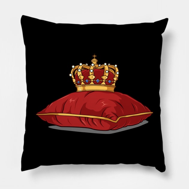 Royal decorated crown - Royalcore Pillow by Modern Medieval Design