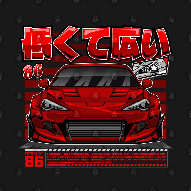 JDM TOYOTA GT 86 (RED) by HFP_ARTWORK