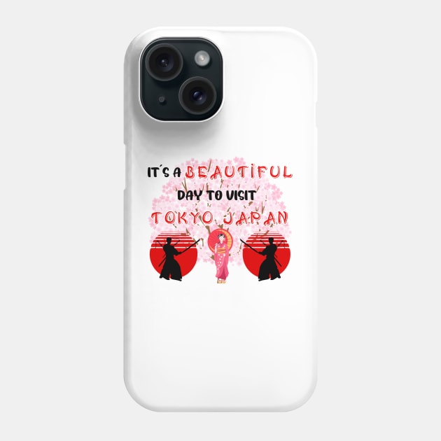 Travel to beautiful Tokyo in Japan. Gift ideas for the travel enthusiast available on t-shirts, stickers, mugs, and phone cases, among other things. Phone Case by Papilio Art