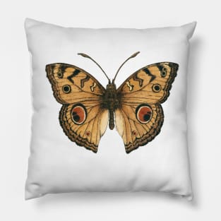 Peacock pansy butterfly Pillow