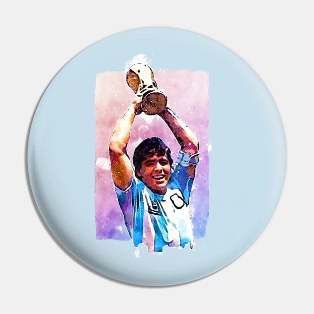 Maradona World Cup Trophy Pin by BAJAJU