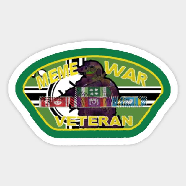 Meme War Veteran Meme Sticker Teepublic Uk