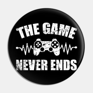 game never ends heartbeat controller gamer quote gaming Pin