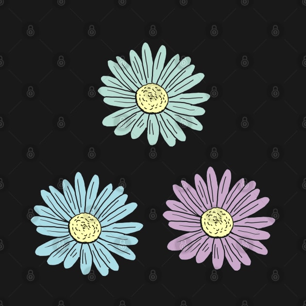 Pastel Blue Daisy Pack by NatureGlow