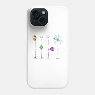 Four types of neurons Phone Case