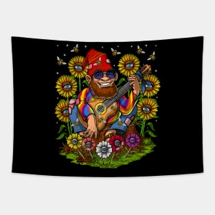 Gnome Sunflowers Tapestry