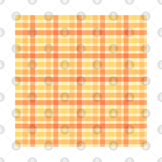 Yellow Pastel Gingham Cute Pattern by Trippycollage
