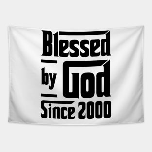 Blessed By God Since 2000 23rd Birthday Tapestry