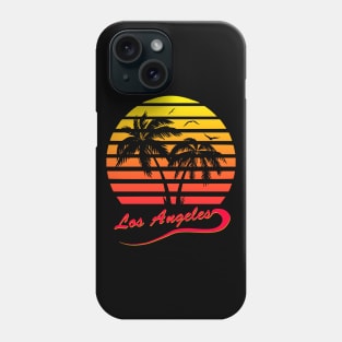 Los Angeles 80s Tropical Sunset Phone Case