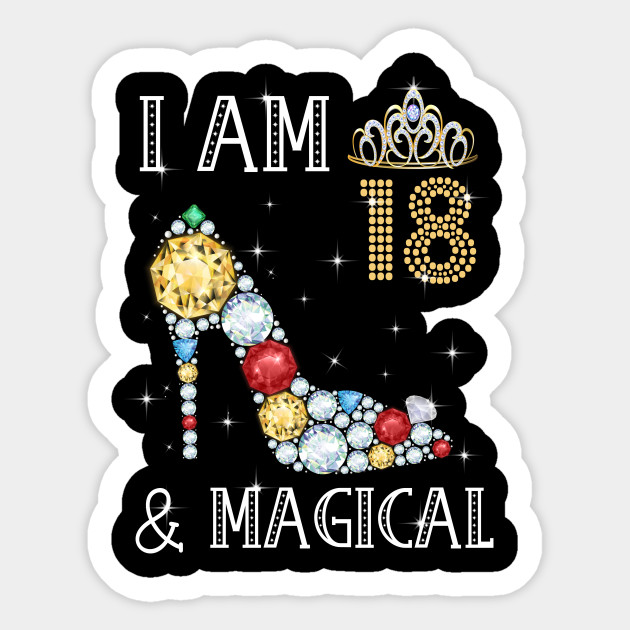 It S My 18th Birthday T Shirt 18 Years Old 2002 Birthday Shirt For Girl Cool 18 Birthday Gifts T Shirt 18th Birthday Girls Gifts 18 Year Old D Sticker Teepublic Uk