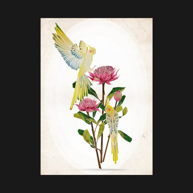 botanical birds by Manoou