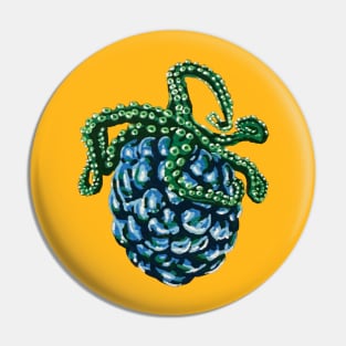 Blackberry Octopus Pin