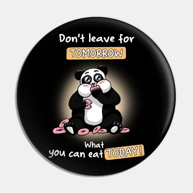 Panda Donuts Pin by MerchBeastStudio