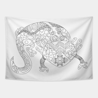 axolotl ajolote in xochimilco mexican pattern ecopop Tapestry