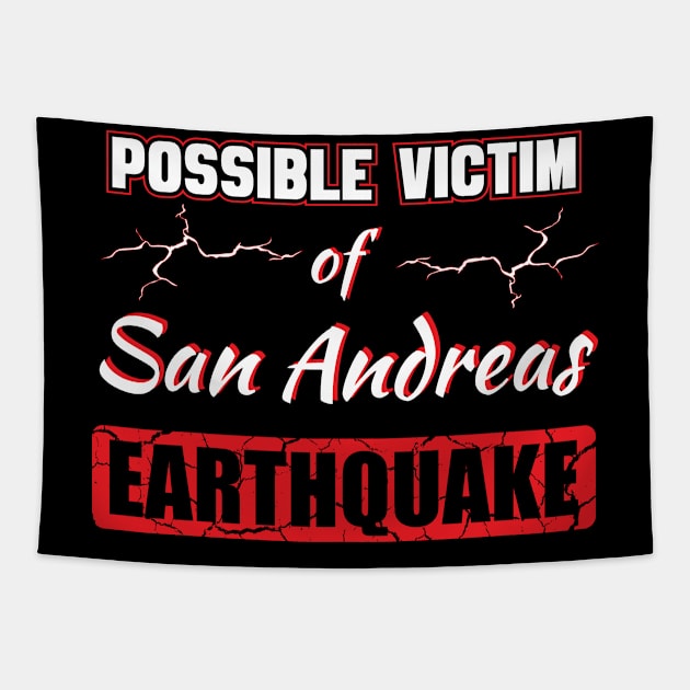 San Andreas earthquake Tapestry by totalcare