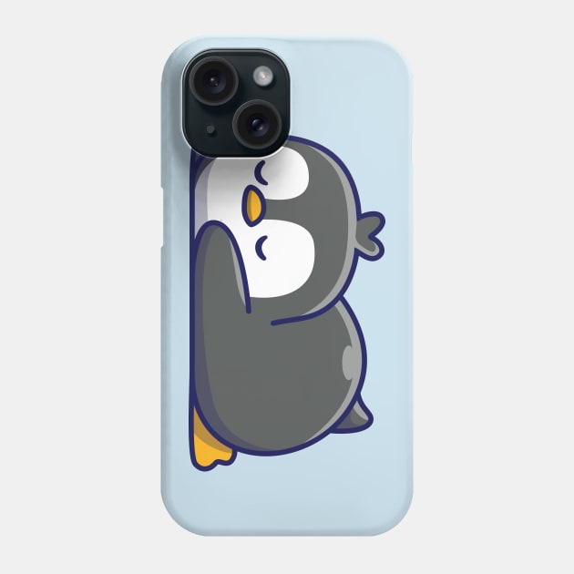 Cute penguin sleeping Phone Case by Catalyst Labs