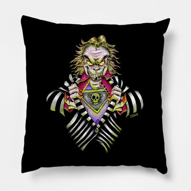 Super Beetlejuice by Blood Empire Pillow by BloodEmpire