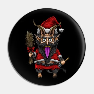 Monster Santa Claus ( krampus ) Pin
