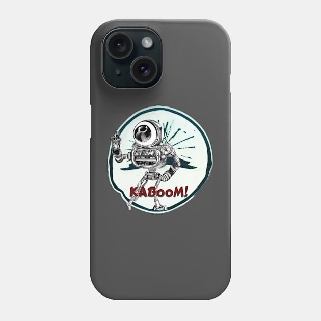 Robo-KaBoom! (Colorized!) Phone Case by The Illegal Goat Company