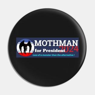 Mothman for President Funny 2024 Vinyl Bumper Sticker - Cryptids for President Pin