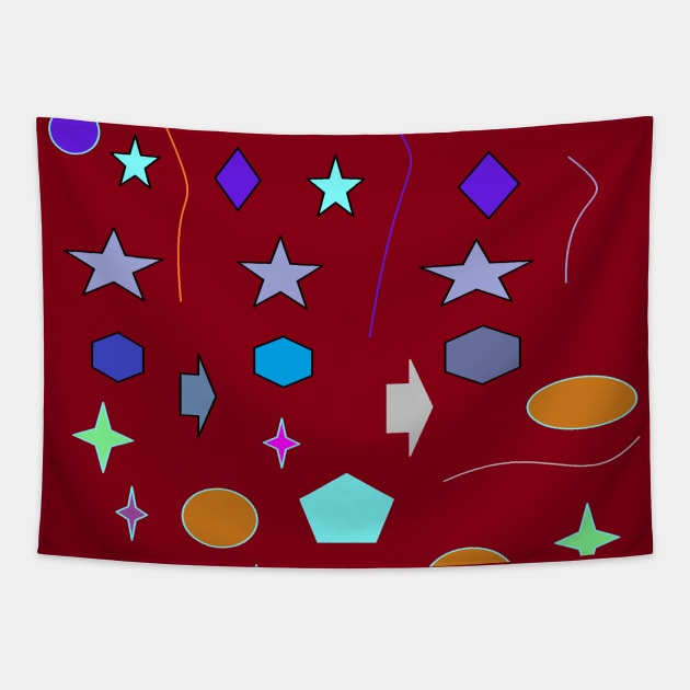 Funky Shapes Tapestry by Jamestown Sawmill