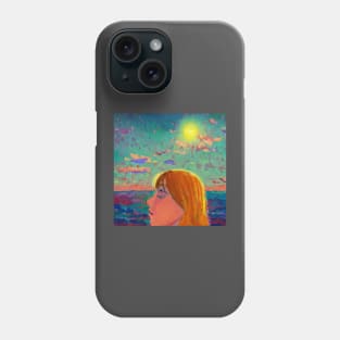 Girl with the Sun in Her Eyes Phone Case